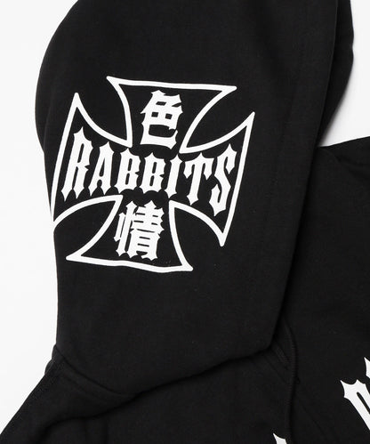 色情RABBITS Zip-up Hoodie