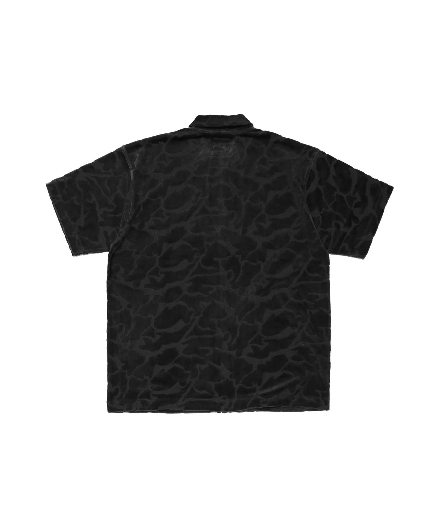 Pile Jacquard Rabbits Camo Short Sleeve Shirt