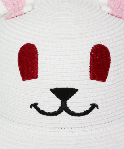 Rabbit Paper Straw Hat Kids