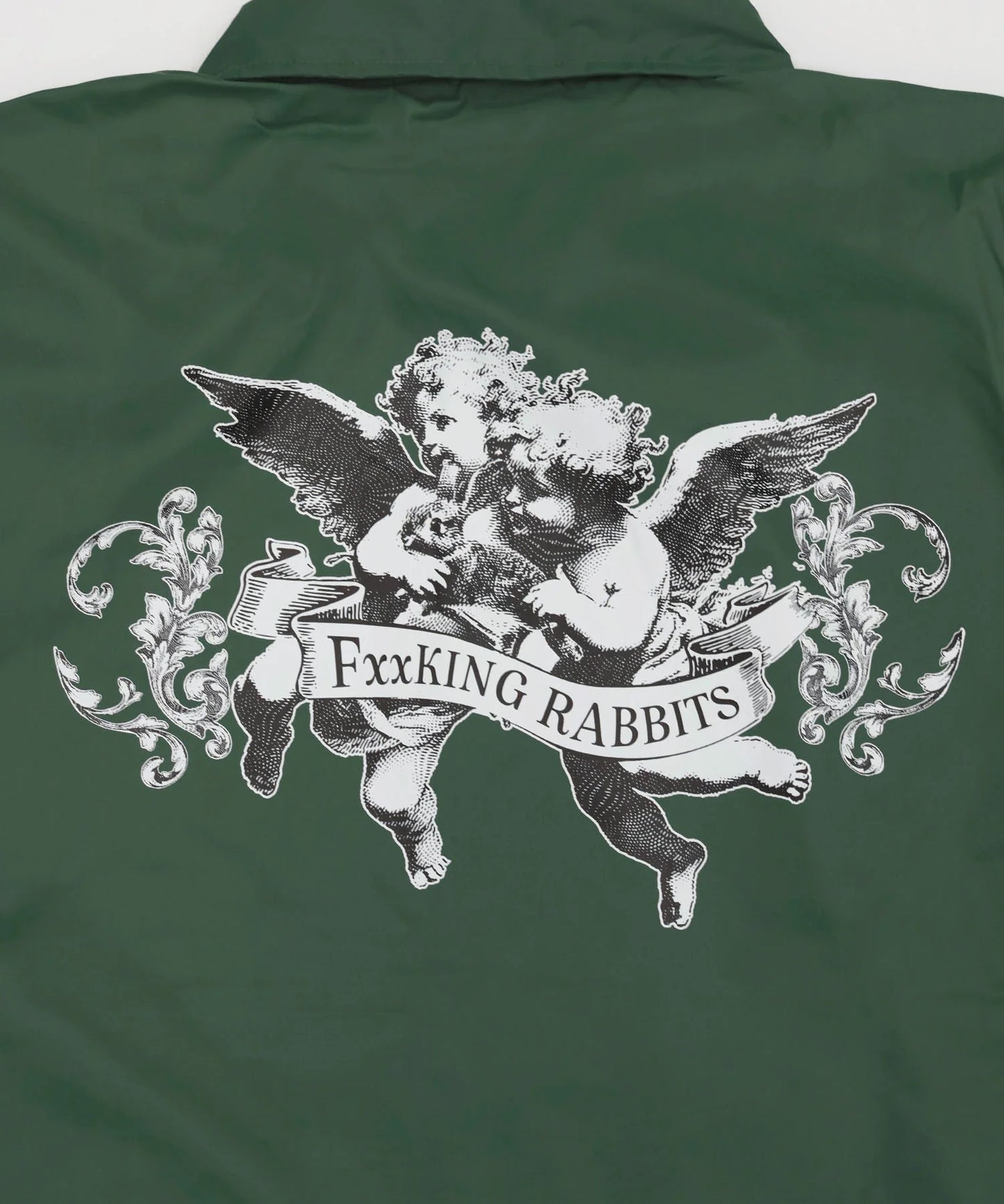 Angels with Rabbit Nylon Coach Jacket