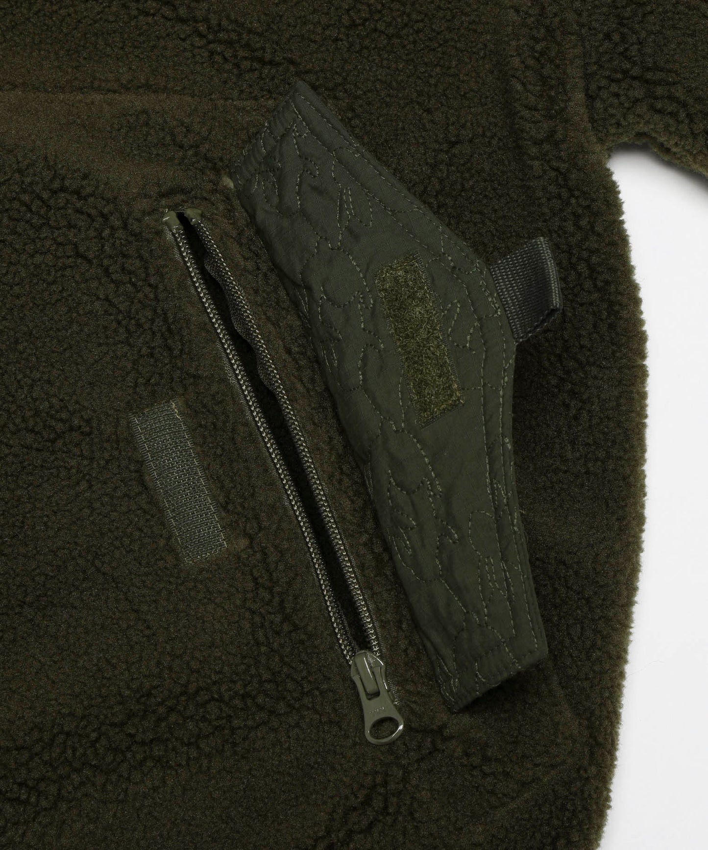 Boa Fleece Reversible Half Zip Blouson Hoodie