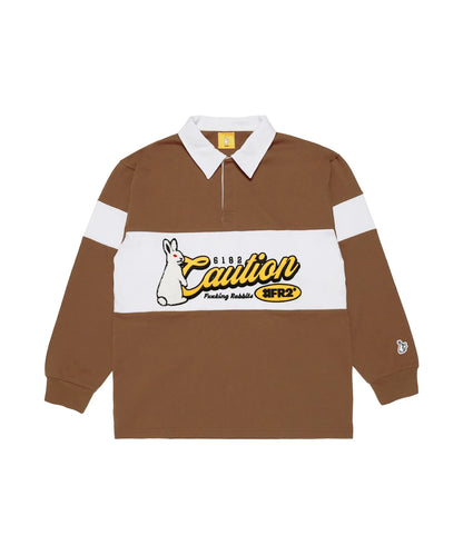 Caution Rabbit Classic Rugby Long-sleeve Shirt