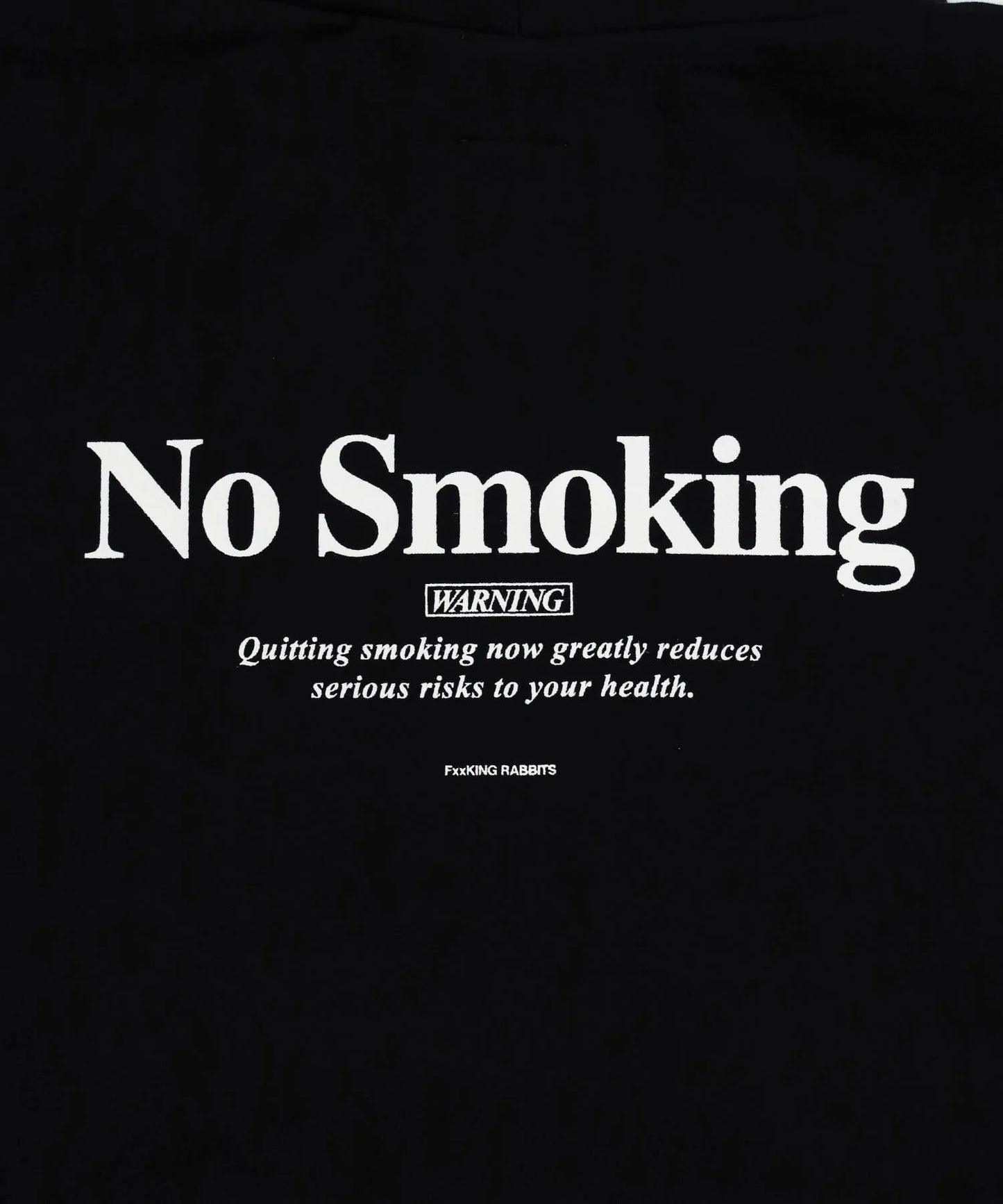 Embroidery No Smoking Art Hoodie