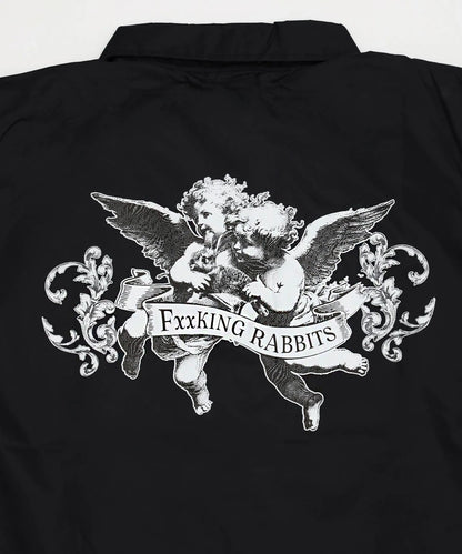Angels with Rabbit Nylon Coach Jacket