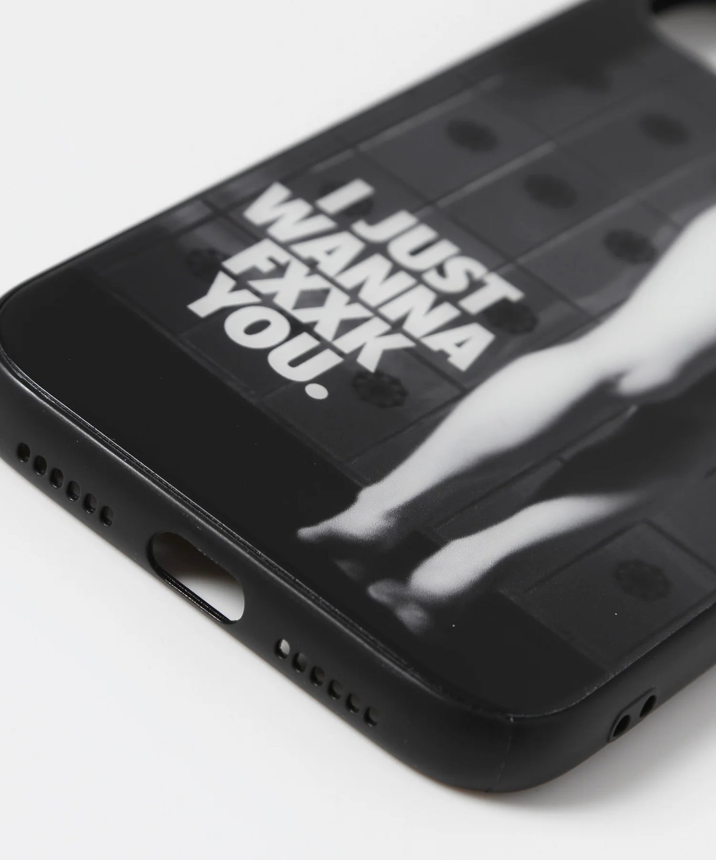 Semi nude iPhone 11 Pro Max Glass Case(I JUST WANNA FXXK YOU．)[FRA677]