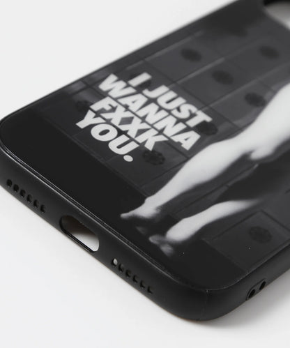 Semi nude iPhone 11 Pro Max Glass Case(I JUST WANNA FXXK YOU．)[FRA677]