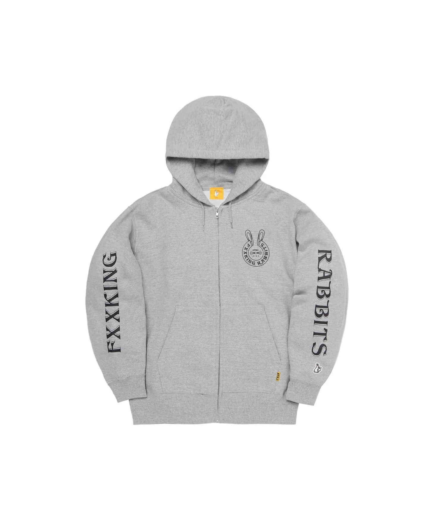 Logo within Face Outline Zip Hoodie