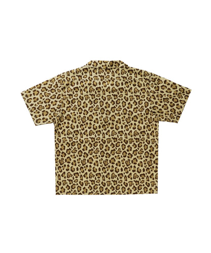 Fake Leopard Open collar shirt