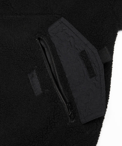 Boa Fleece Reversible Half Zip Blouson Hoodie
