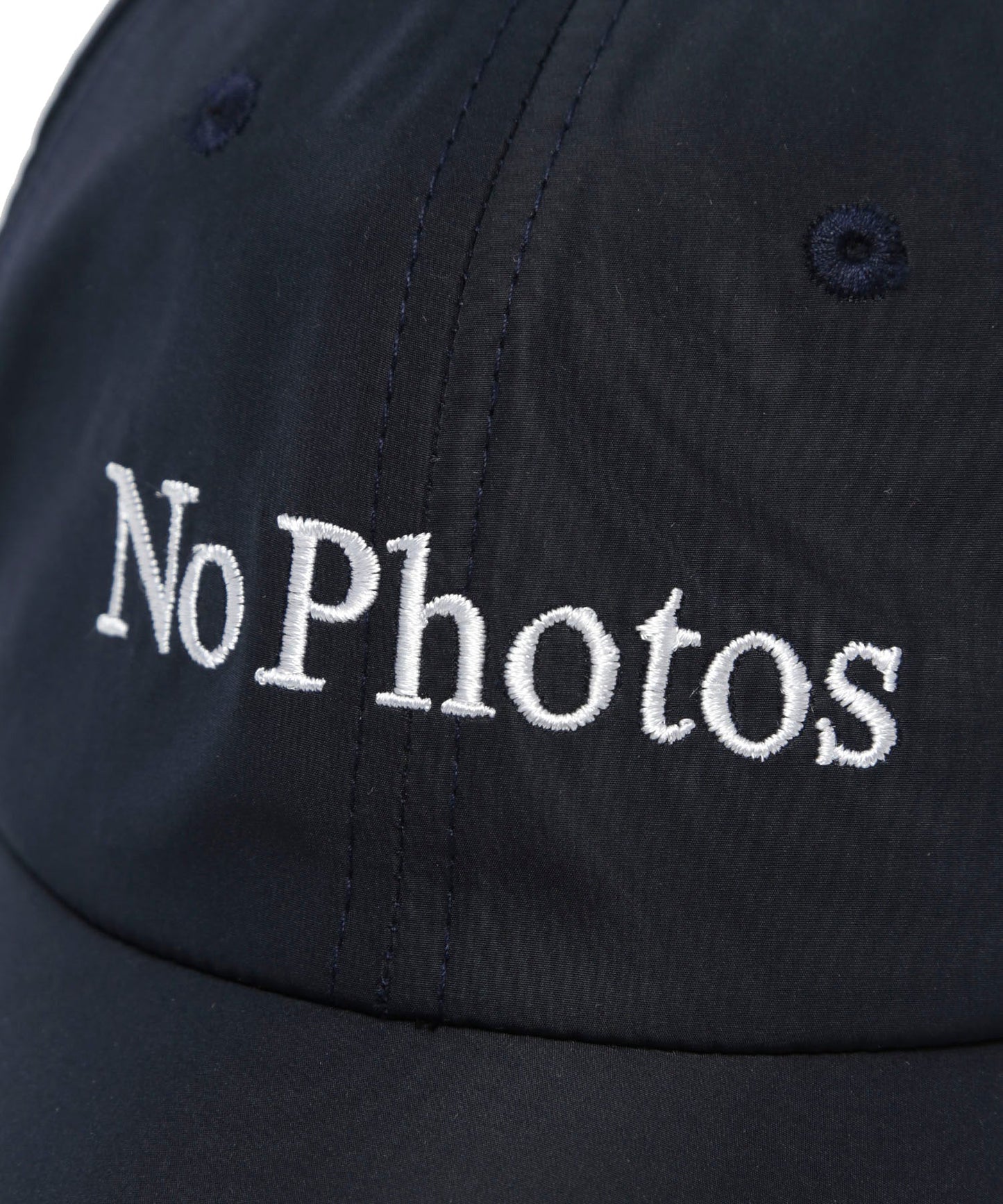 No Photos Embroidery Six Panel Cap[FRA382]