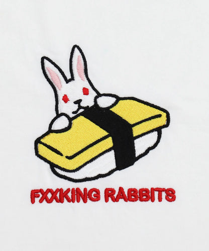 Embroidery Egg Sushi Rabbit T-shirt