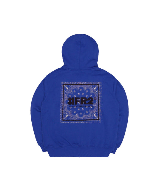 Embroidery Paisley Pattern Zip-up Hoodie