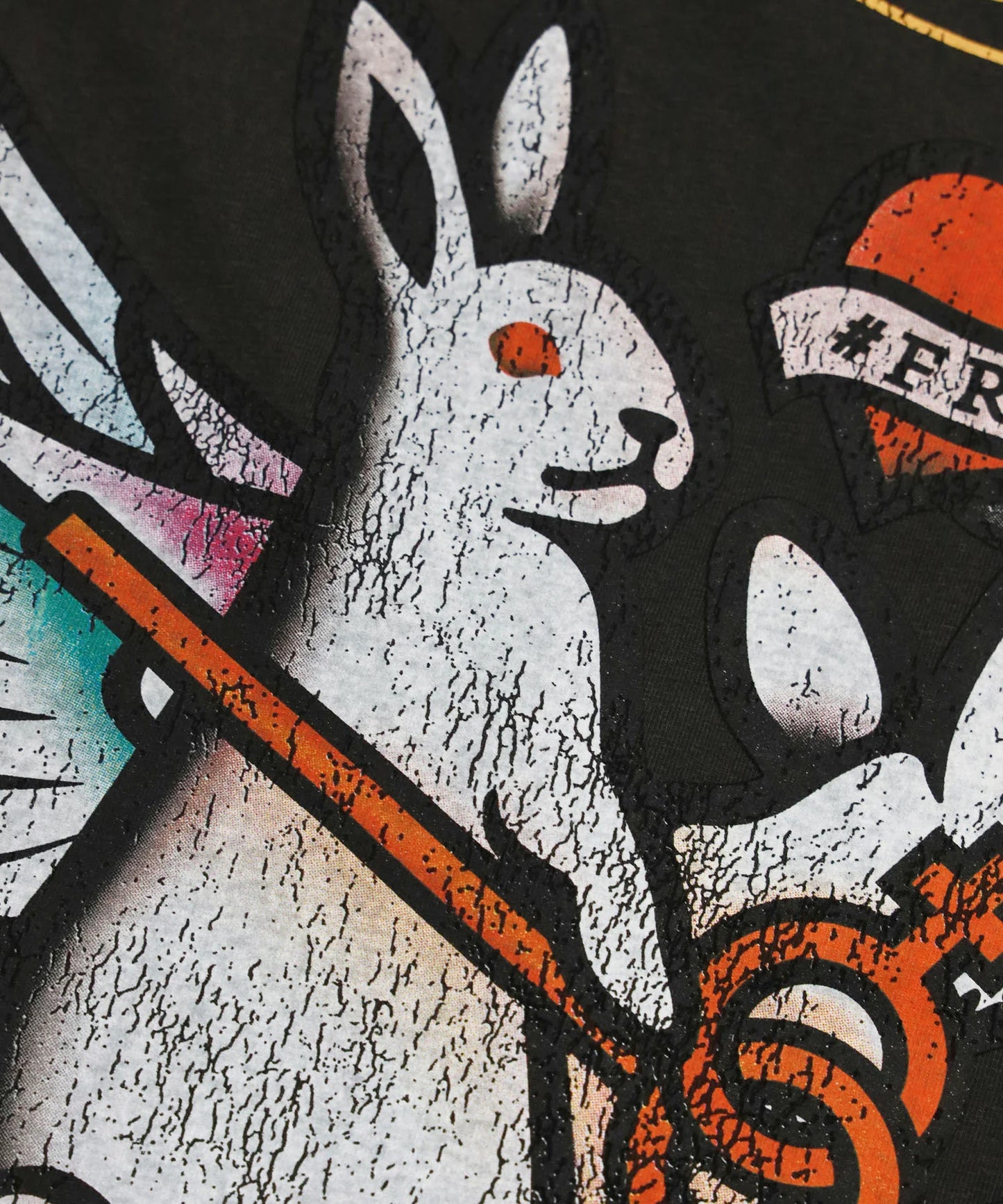 Rabbits Tattoo Garment Dye T-shirt