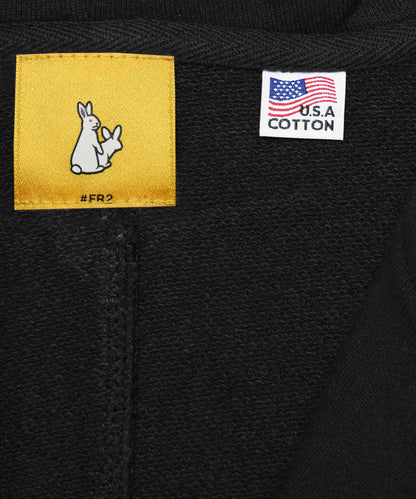 USA Cotton Small Box Logo Embroidery Zip Hoodie