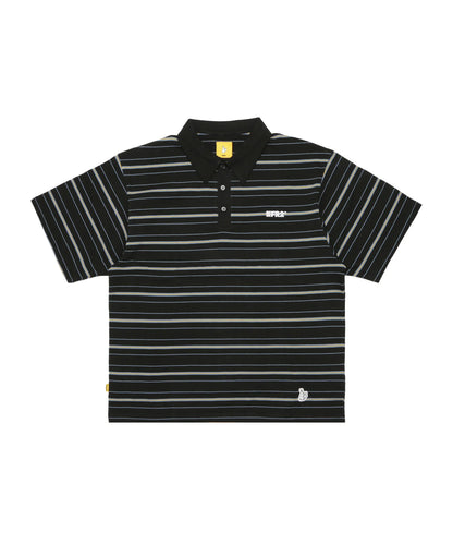 Oversized Stripe Polo Shirt