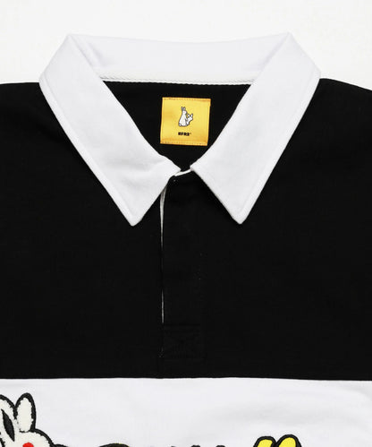 Caution Rabbit Classic Rugby Long-sleeve Shirt