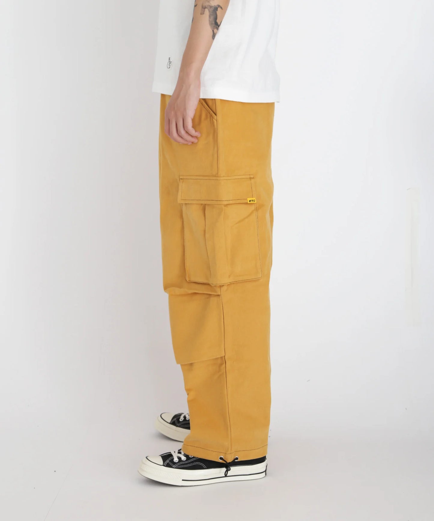 Contrast stitch Wide Pants
