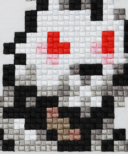 Embroidery Pixcel Art T-shirt