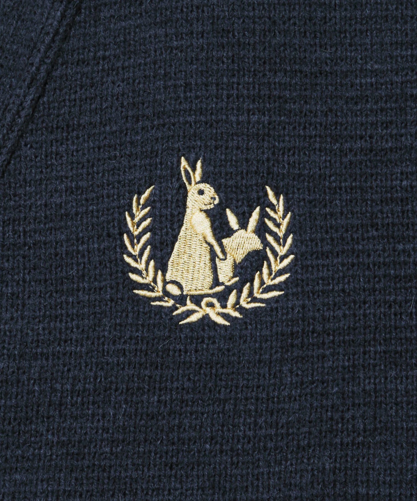 Embroidery Emblem Logo Knit Cardigan