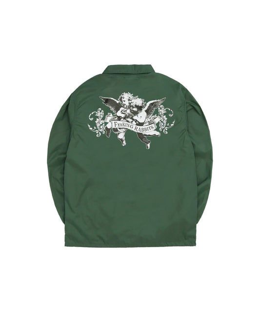 Angels with Rabbit Nylon Coach Jacket