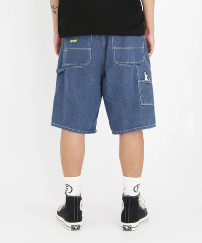 Back Pocket Icon Out Denim Short Pants