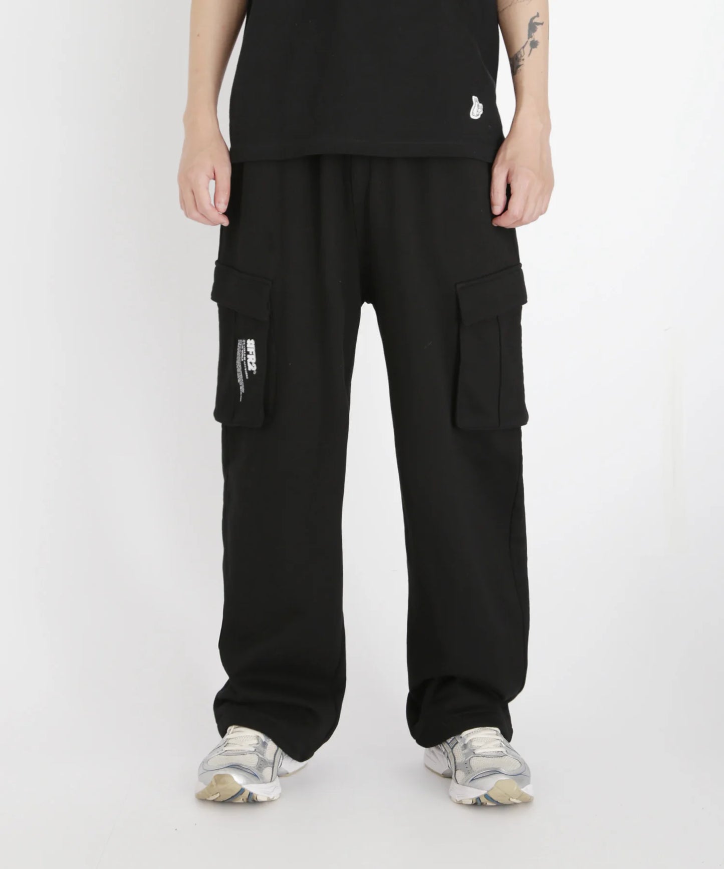 Wide Sweat Cargo Pants