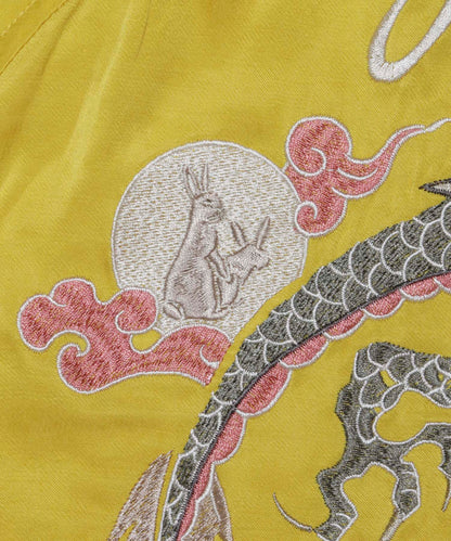 Rabbits Dragon Embroidery Reversible Souvenir Jacket