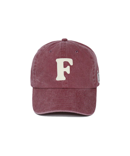 F Logo Garment Dye Cap
