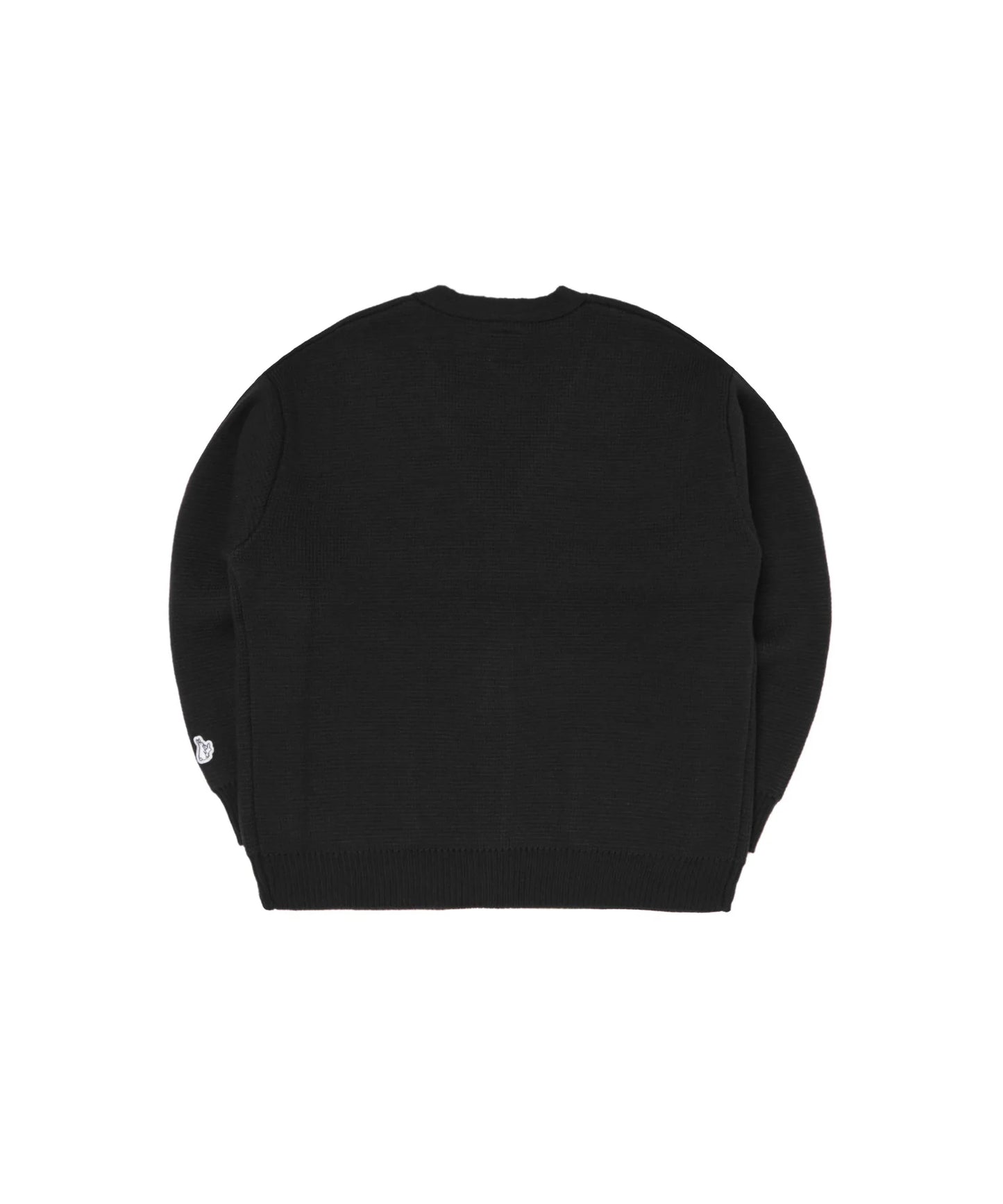 Embroidery Emblem Logo Knit Cardigan