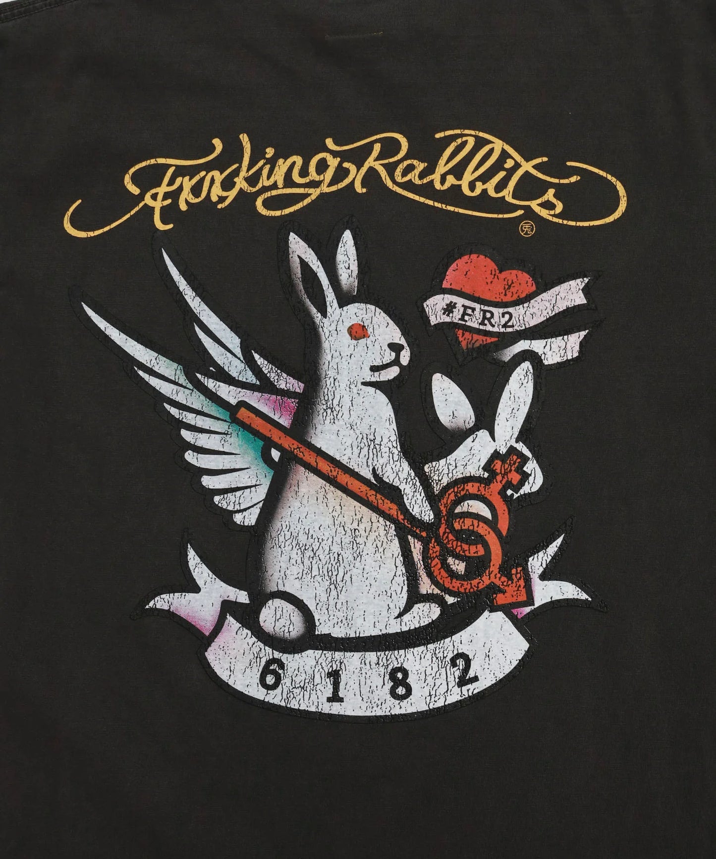 Rabbits Tattoo Garment Dye T-shirt