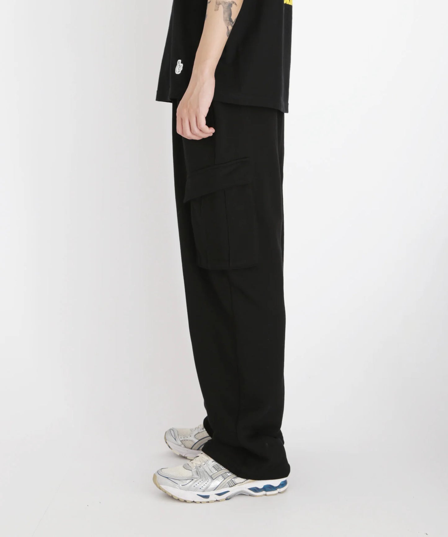Wide Sweat Cargo Pants