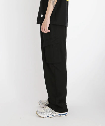 Wide Sweat Cargo Pants
