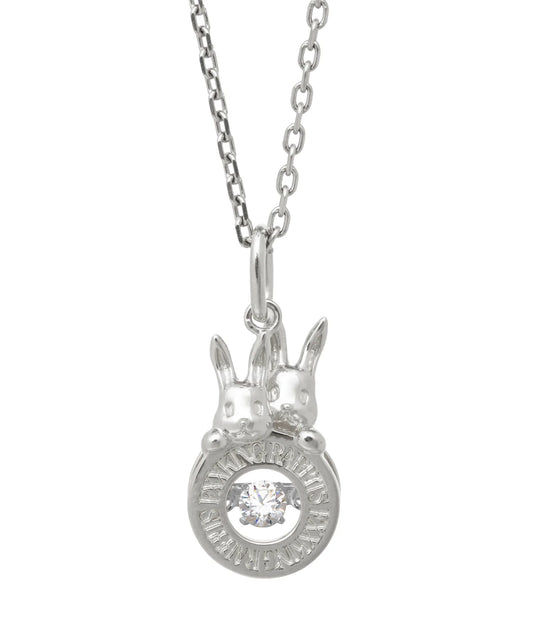 Dancing Stone Round Logo Necklace
