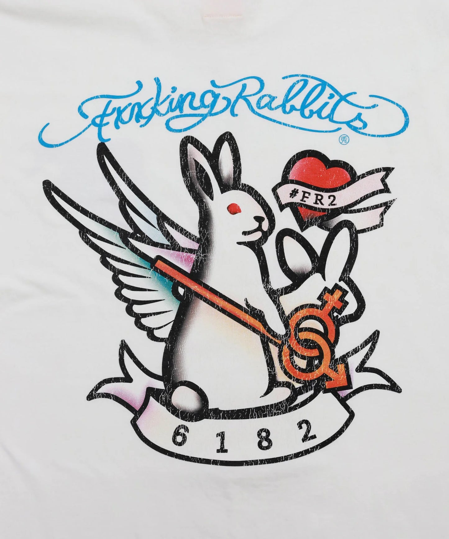 Rabbits Tattoo Garment Dye T-shirt