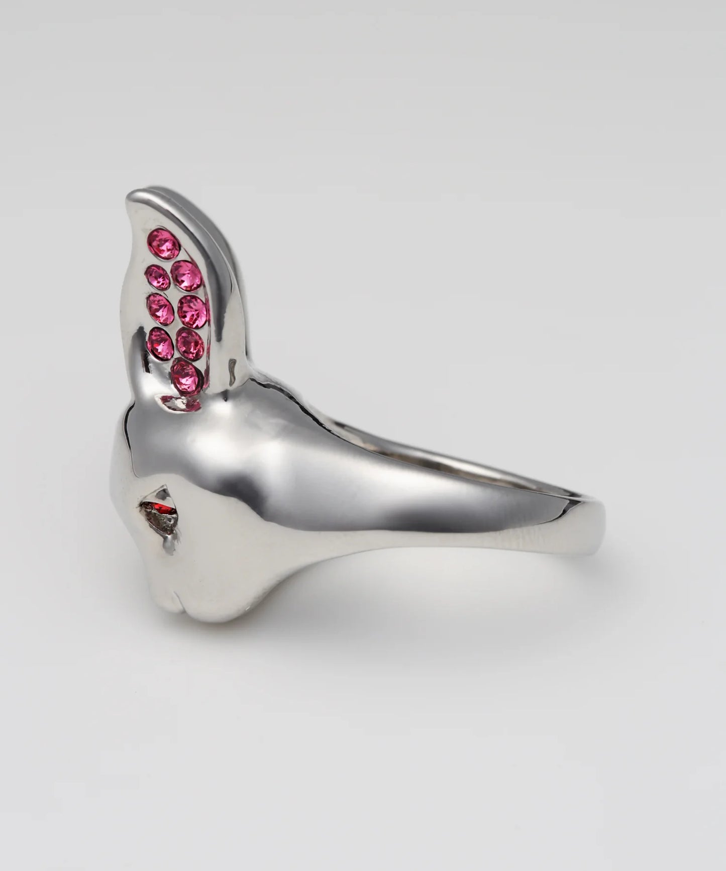#FR2 Crystal Fxxking Rabbit Face Ring[FRA511]