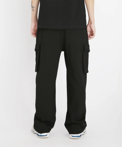 Wide Sweat Cargo Pants