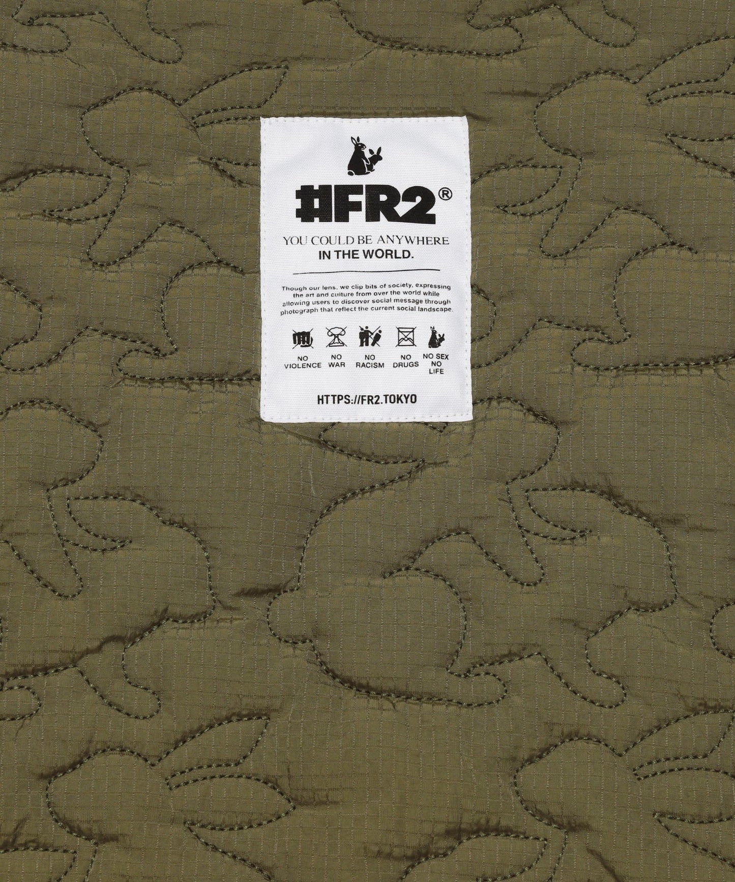 Ripstop Nylon Rabbits Quilting Padding Vest