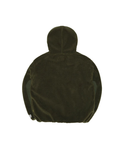 Boa Fleece Reversible Half Zip Blouson Hoodie