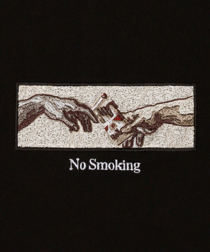 Embroidery No Smoking Art Hoodie