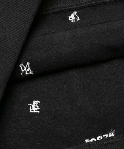 Full Pattern Icon Logo Zip‐up Hoodie