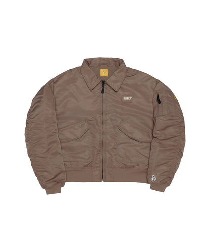 Embroidery Nylon Flight Jacket
