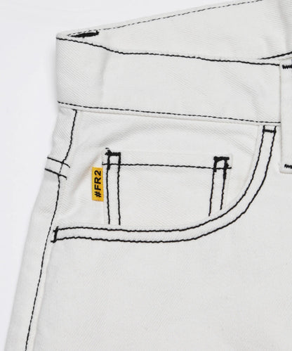 #FR2 Logo Wide Denim Pants