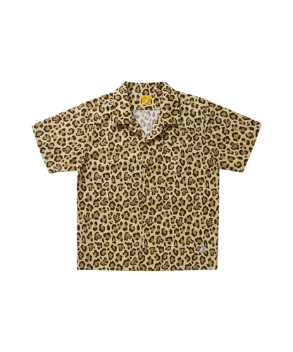 Fake Leopard Open collar shirt