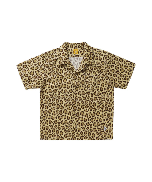 Fake Leopard Open collar shirt