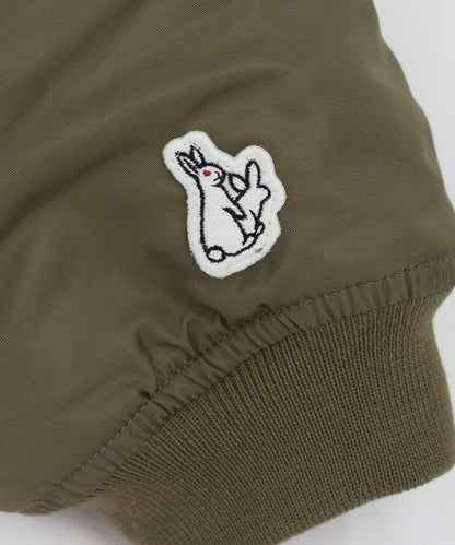 Embroidery Nylon Flight Jacket