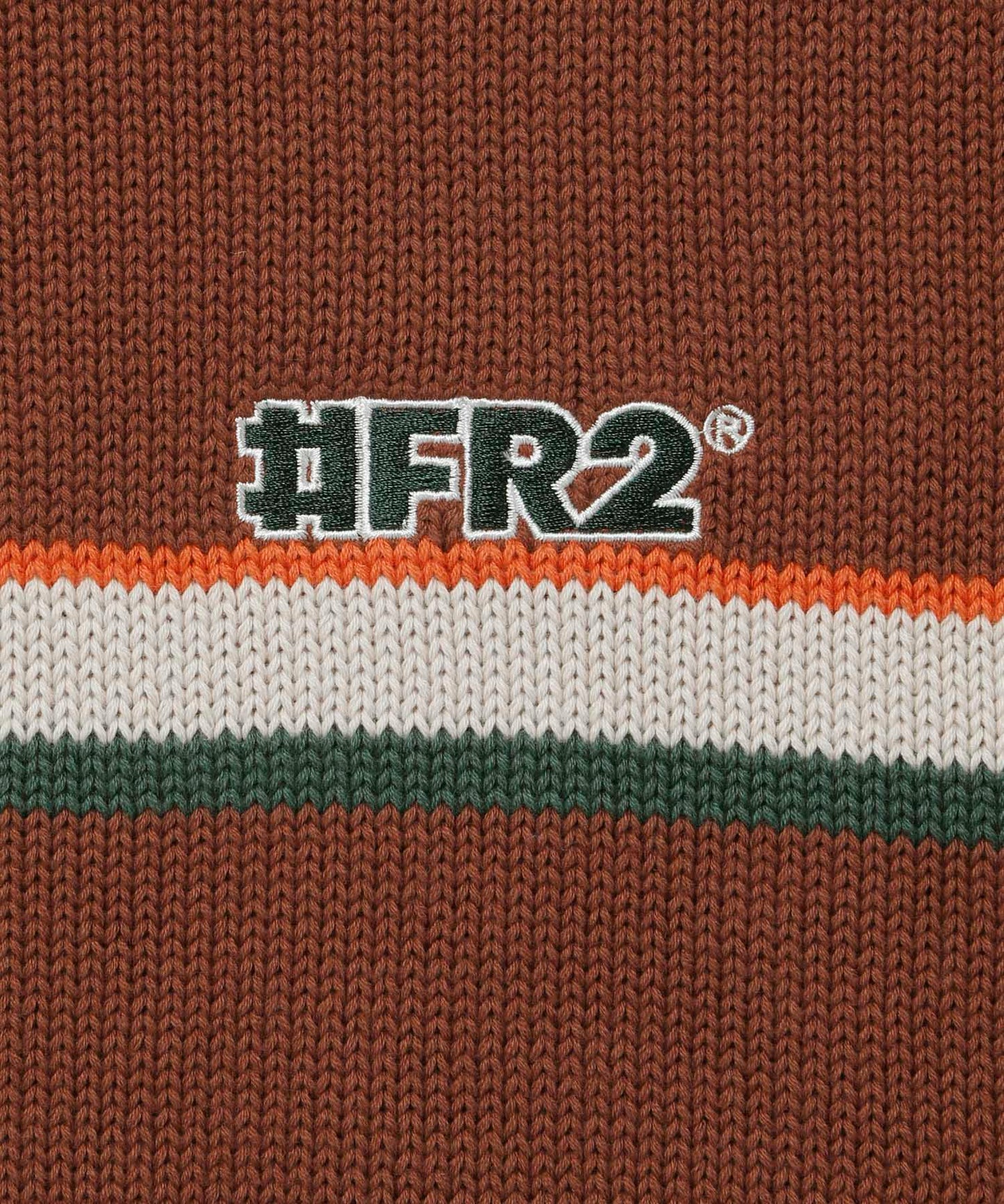 Multi Stripe Knit Longsleeve Polo shirt