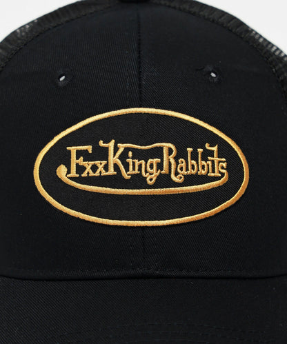 Fxxking Rabbits Logo Embroidery Mesh Cap