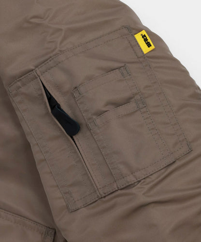 Embroidery Nylon Flight Jacket