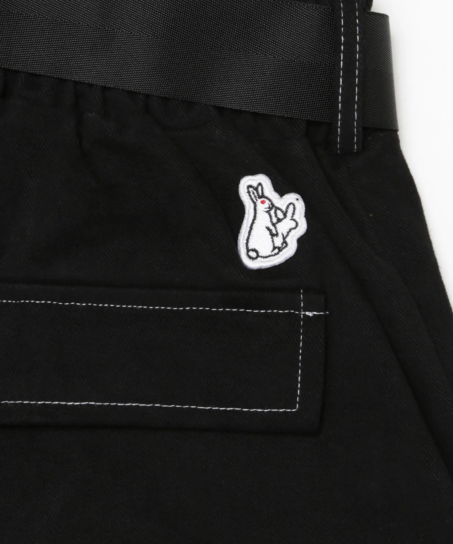 Contrast stitch Wide Pants