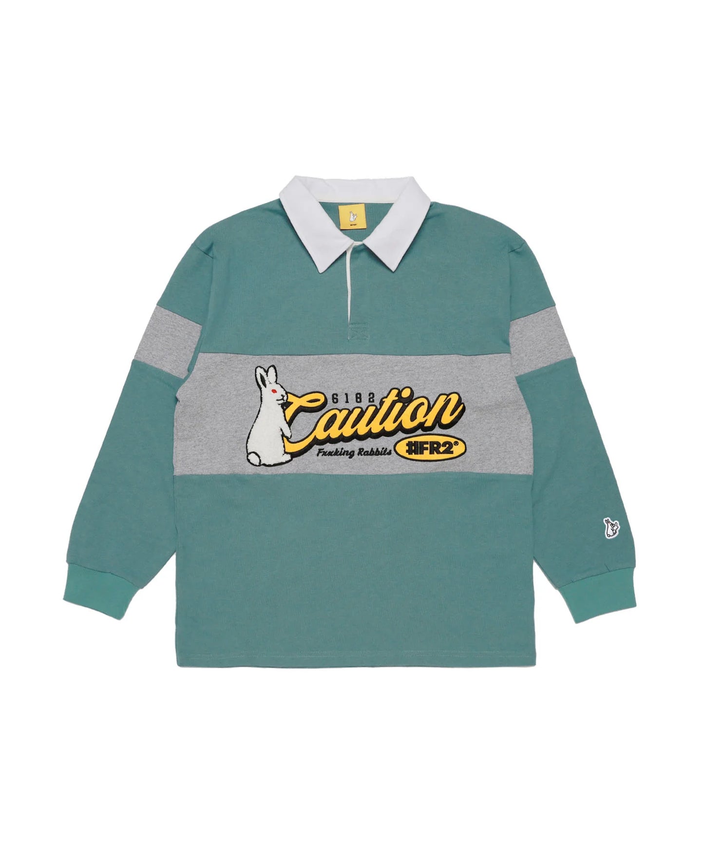 Caution Rabbit Classic Rugby Long-sleeve Shirt